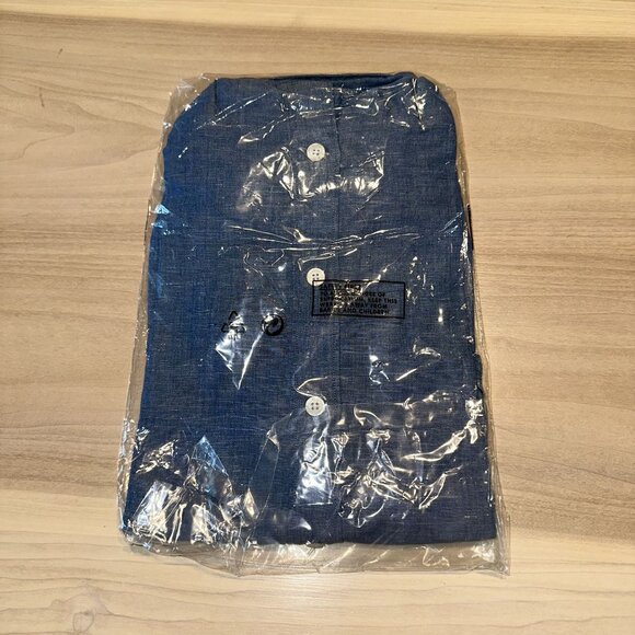 NWT Todd Snyder Blue Button Down Chambray Mens Shirt Medium SH026652 - Picture 5 of 5